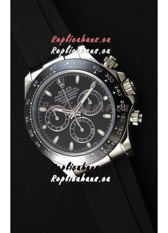 Rolex Cosmograph Daytona Black Dial Original Cal.4130 Movement - Ultimate 904L Steel Watch