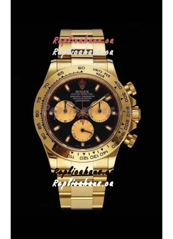 Rolex Daytona 116508 Yellow Gold Original Cal.4130 Movement - 1:1 Mirror 904L Steel Watch