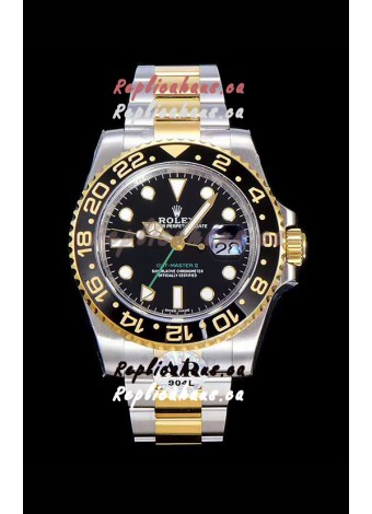 Rolex GMT Masters II 116713 Yellow Gold Swiss Replica 1:1 Mirror Watch 904L Steel 