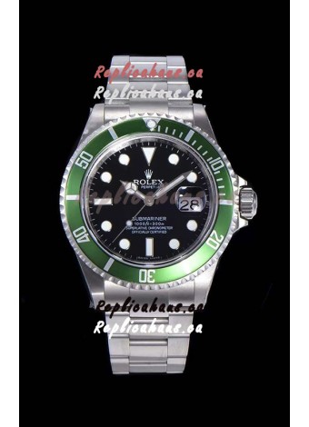 Rolex Submariner 50th Anniversary "Kermit" Swiss Replica Watch 904L Steel Casing