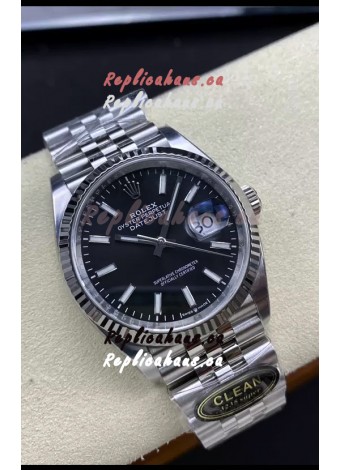 Rolex Datejust Cal.3235 Movement 1:1 Mirror Replica 904L Steel 36MM - Black Dial
