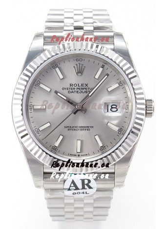 Rolex Super Clone Datejust ETA 3235 Movement 41MM 904L Steel Swiss Watch Steel Dial 