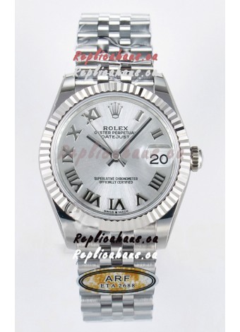 Rolex Super Clone Datejust ETA 2688 Movement 31MM Stainless Steel Case and Roman Dial Watch 