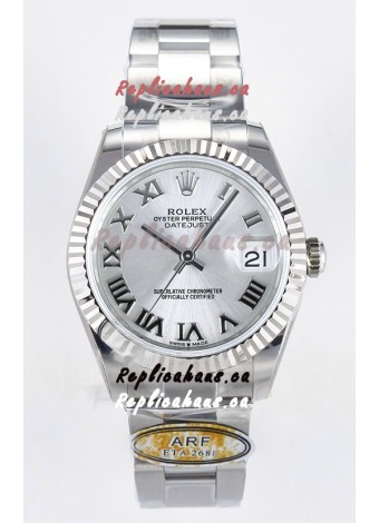 Rolex Super Clone Datejust ETA 2688 Movement 31MM Stainless Steel Case Steel Roman Dial Watch