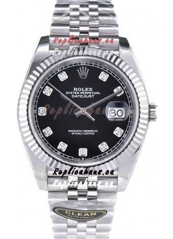 Rolex Datejust 126334 41MM ETA3235 72 Hours Power Black Dial Jubilee 1:1 Mirror Replica