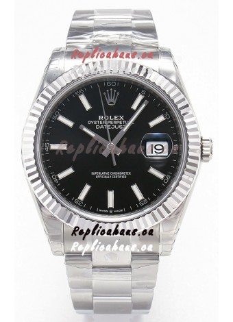 Rolex Datejust 126334 41MM ETA3235 72 Hours Power Black Dial Oyster 1:1 Mirror Replica