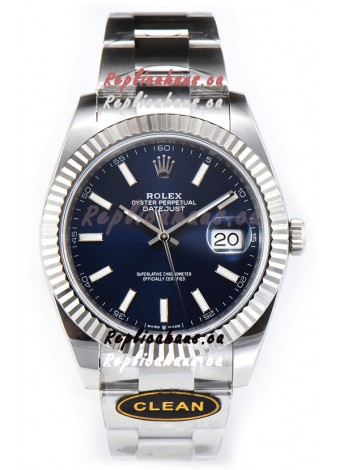 Rolex Datejust 126334 41MM ETA3235 72 Hours Power Blue Dial Oyster 1:1 Mirror Replica