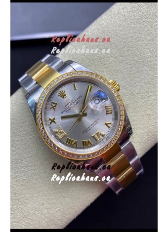 Rolex Datejust 126283RBR-0018 36MM Swiss 1:1 Mirror Replica in 904L Silver Dial