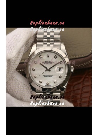 Rolex Datejust 41MM Cal.3135 Swiss 1:1 Mirror Replica Watch in 904L Steel Casing White Dial