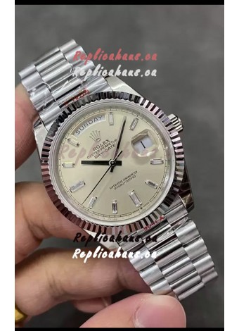 Rolex Day Date Presidential 904L Steel 40MM - Matte Dial 1:1 Mirror Quality Watch