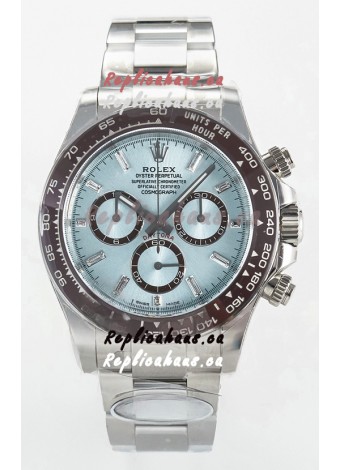 Rolex Daytona Super Clone M126506 ICE Blue Crystal Numerals Dial Original Cal.4131 Movement