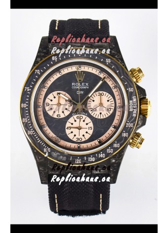 Rolex Daytona Super Clone DiW Edition Carbon Fiber Watch in Grey Dial - Cal.4130 Movement