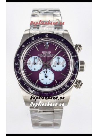 Rolex Daytona Super Clone Artisans De Geneve Edition Maroon Dial Swiss Replica Watch
