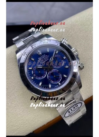 Rolex Cosmograph Daytona M116509 Original Cal.4130 Movement - 904L Steel Watch in Blue Dial