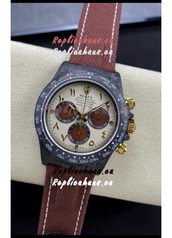 Rolex Daytona DiW Desert Eagle Arabic Edition Watch - Forged Cabon Casing 1:1 Mirror Replica