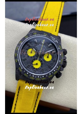 Rolex Daytona DiW Lemon Carbon Edition Watch - Forged Cabon Casing 1:1 Mirror Replica