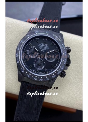 Rolex Daytona DiW All Black Edition Watch - Forged Cabon Casing 1:1 Mirror Replica