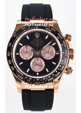 Rolex Cosmograph Daytona M126515 Rose Gold Black Dial Original Cal.4131 Movement Watch 