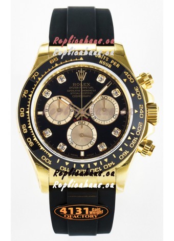 Rolex Cosmograph Daytona M126518 Yellow Gold Black Diamonds Dial Original Cal.4131 Movement