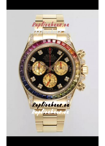 Rolex Cosmograph Daytona 116598BROW Yellow Gold Original Cal.4130 Movement 