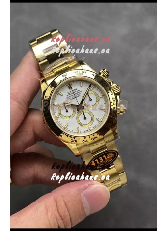 Rolex Cosmograph Daytona M126518 Yellow Gold Casing and White Dial Original Cal.4131 Movement
