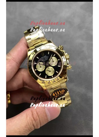 Rolex Cosmograph Daytona M126508 Yellow Gold Casing and Black Dial Original Cal.4131 Movement