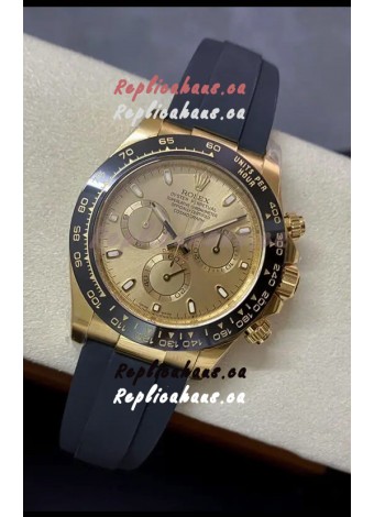 Rolex Cosmograph Daytona 116518LN-0037 Yellow Gold Original Cal.4130 Movement - 904L Steel Watch