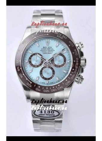 Rolex Cosmograph Daytona ICE Blue Dial Original Cal.4130 Movement - 904L Steel Watch