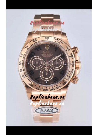 Rolex Cosmograph Daytona M116505-0011 Rose Gold Original Cal.4130 Movement - 904L Steel Watch