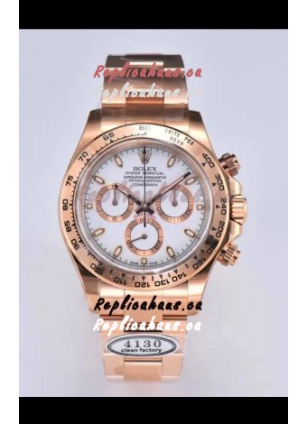 Rolex Cosmograph Daytona M116505-0010 Rose Gold Original Cal.4130 Movement - 904L Steel Watch