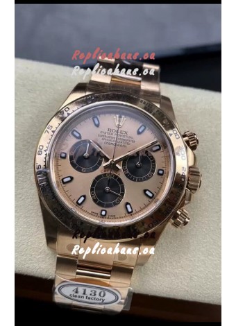 Rolex Cosmograph Daytona M116505-0009 Rose Gold Original Cal.4130 Movement - 904L Steel Watch