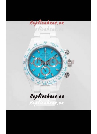 Rolex Daytona AET Remould Blue Dial Full Ceramic Strap Watch in Cal.4130 Movement