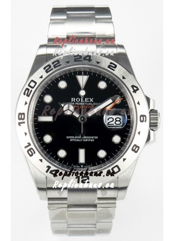 Rolex Explorer II Super Clone M216570-002 1:1 Mirror Replica Watch - Black Dial CAL. 3285 Movement