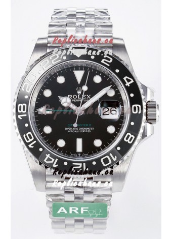 Rolex GMT Masters II Super Clone 126710GRNR "Bruce Wayne" 904L Jubilee Strap Steel Swiss Replica Watch
