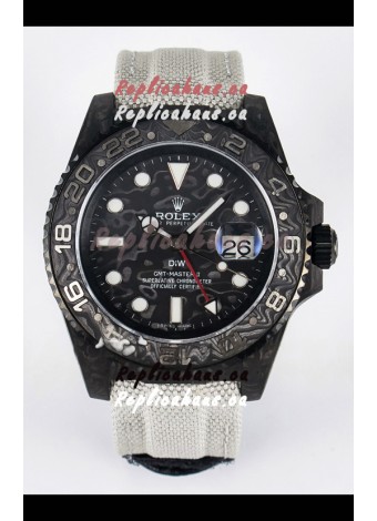 Rolex GMT Masters II Super Clone DiW Edition Swiss Replica Lightweight Carbon Casing Watch 