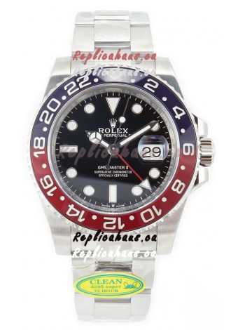 Rolex GMT Masters II 126710BLRO Cal.3285 72 Hours Power Oyster Strap Swiss Replica 904L Steel 
