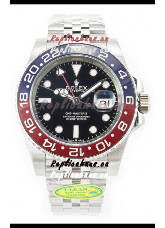 Rolex GMT Masters II 126710BLRO Cal.3285 72 Hours Power Jubilee Strap Swiss Replica 904L Steel 