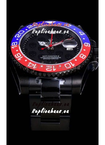 Rolex GMT Swiss "Titan Revenge" Orange and Blue Swiss Replica Watch Swiss ETA 3186 Movement 