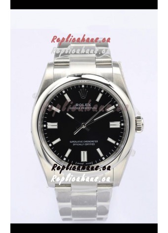 Rolex Oyster Perpetual REF#126000 36MM Swiss Movement Swiss Replica Black Dial 904L Steel 1:1 Mirror Replica Watch