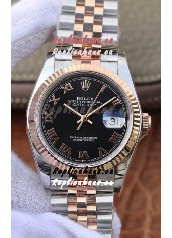 Rolex Datejust 36MM ETA-3135 Movement Swiss Replica in 904L Two Tone Roman Dial