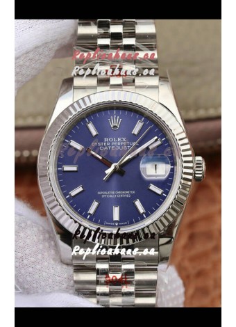 Rolex Datejust 36MM ETA-3135 Movement Swiss Replica in 904L Steel in White Roman Dial 