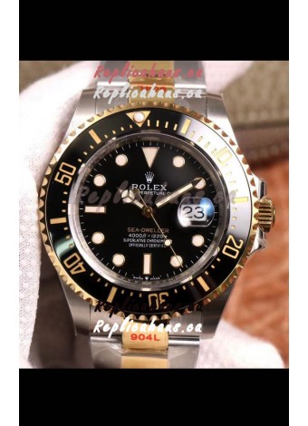 Rolex Sea-Dweller 126603 Swiss Replica Watch 1:1 Mirror Replica in Two Tone Casing 904L Steel 
