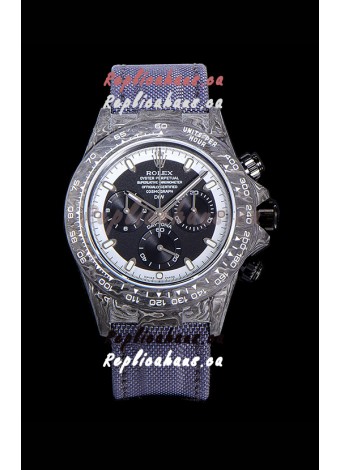 Rolex Daytona DiW Edition "Cream Invert" Forged Cabon Casing 1:1 Mirror Replica