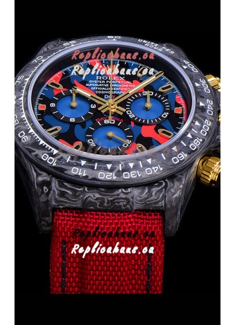 Rolex Daytona DiW Edition Multicolored Dial Edition Forged Cabon Casing 1:1 Mirror Replica