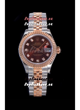 Rolex Datejust Ladies Swiss Watch in 904L Steel Casing - Swiss ETA Movement 1:1 Mirror Replica