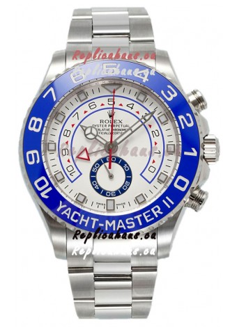 Rolex Yachtmaster II Stainles Steel Ref.116680 1:1 Mirror Replica Watch 904L Steel 