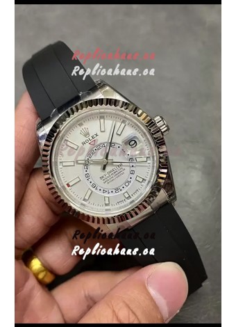 Rolex Sky-Dweller REF# M336235 White Dial Watch in 904L Steel Case 1:1 Mirror Replica