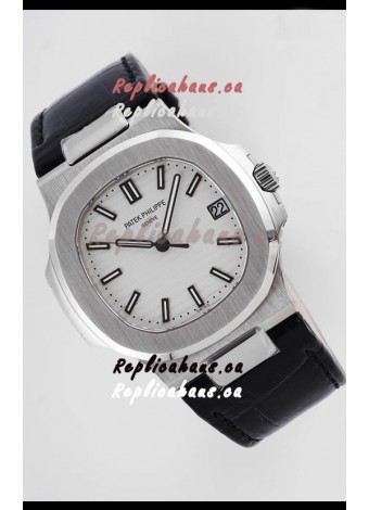 Patek Philippe Nautilus 5711/1A-011 1:1 Mirror Swiss Replica Watch in White Dial 904L Steel 