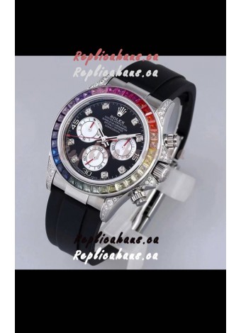 Rolex Cosmograph Daytona 116598 904L Stainless Steel 1:1 Mirror Cal.4130 Movement Watch 