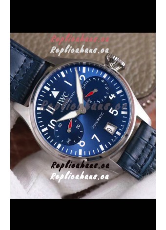 IWC Big Pilot Power Reserve Edition Swiss Replica Watch in Blue Dial 1:1 Mirror Quality